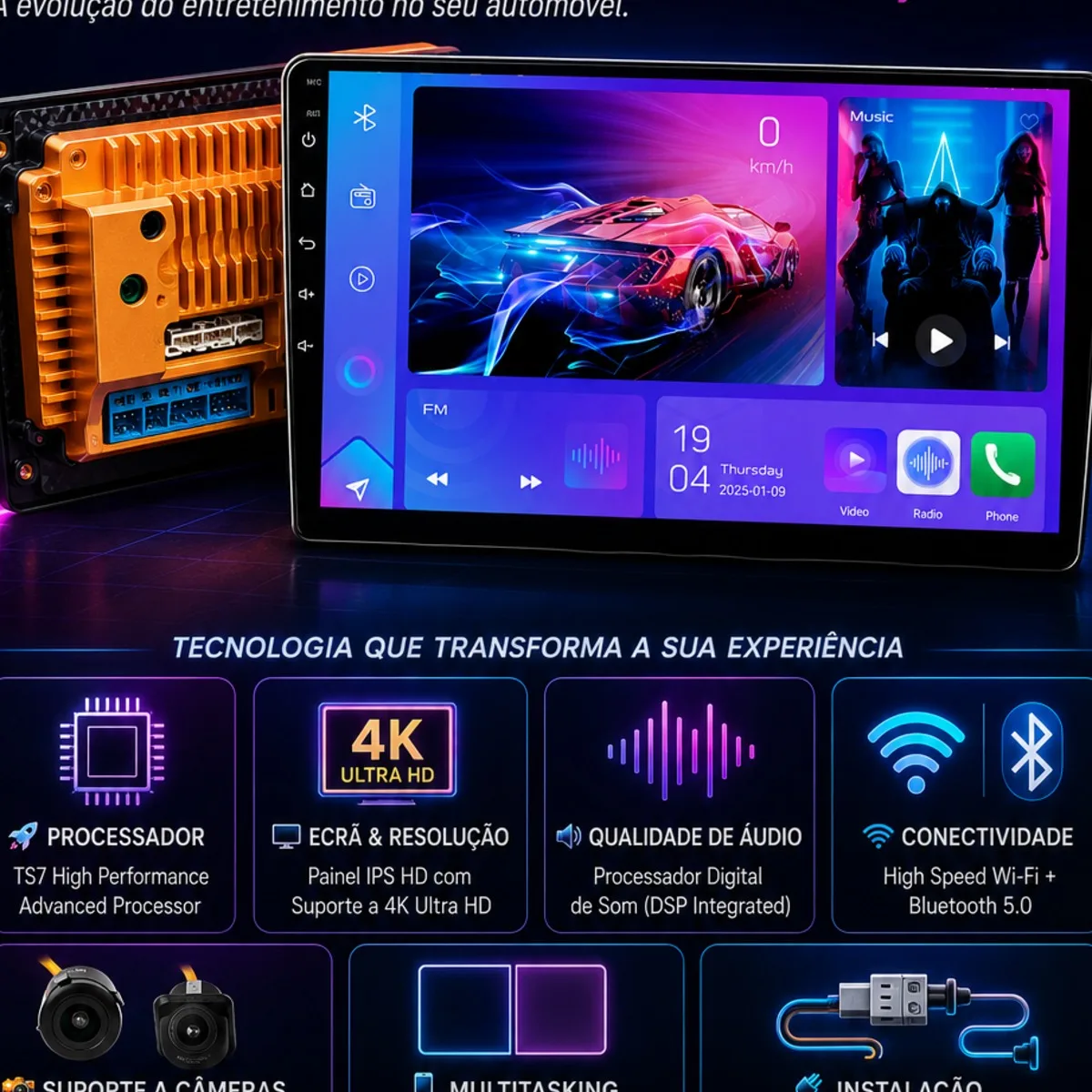 Android player para carro