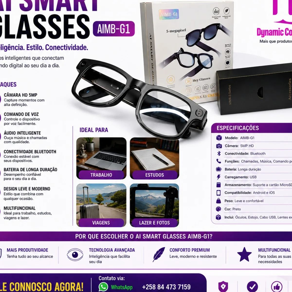 AI Smart Glasses AIMB-G1